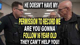 16-Year-Old Schools Cops & Library Staff – First Amendment Audit!
