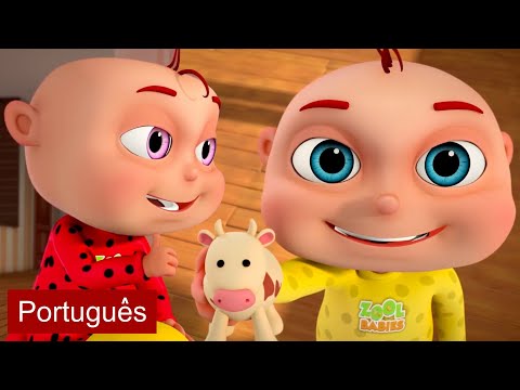 Cinco Bebês Brincando com massa E Mais | Canções Para Bebês Infantis | Videogyan Português
