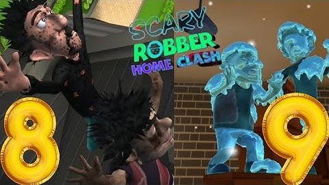 scary robber home clash level 8 & 9| Blast off | Have an ice day| Gameplay Walkthrough| iOS android