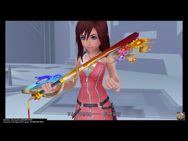 カイリが初めてキーブレードで戦うシーン【キングダムハーツ2】 - YouTube