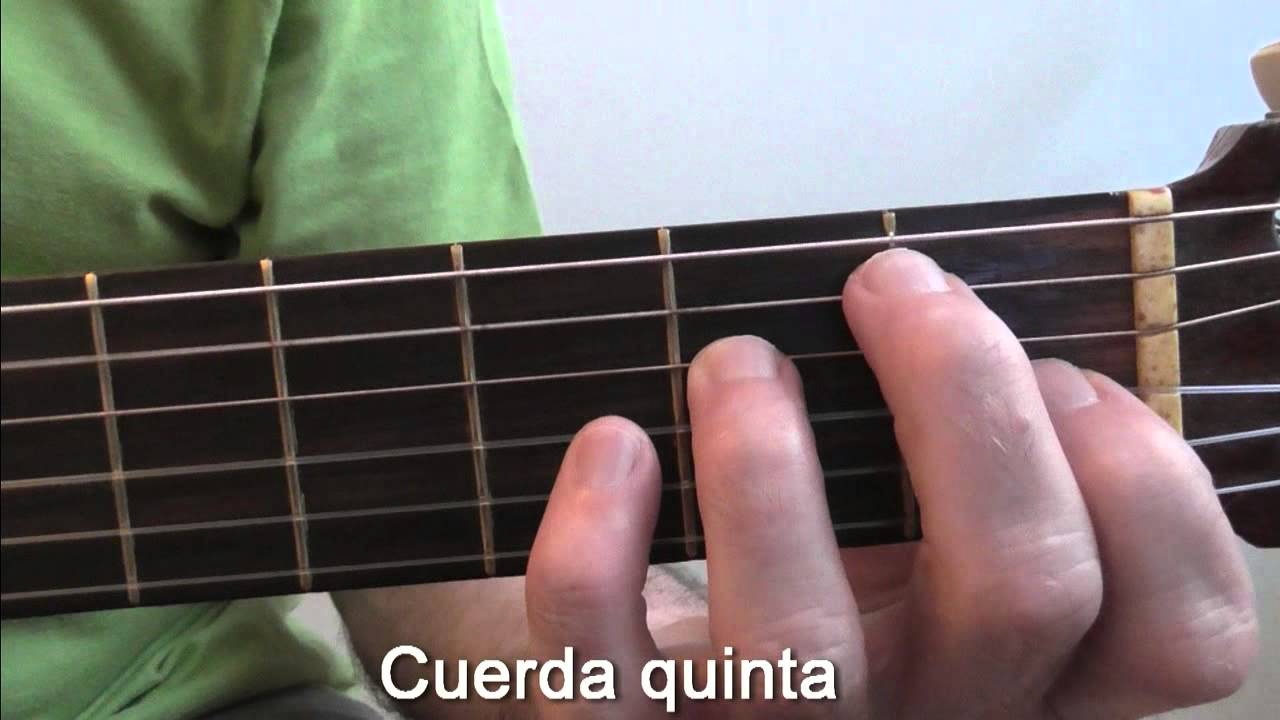 acorde de guitarra mi mayor desde cero - YouTube