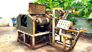 Genius Amazing Restoration Turns A Giant Rusted And Damaged Woodworking Machine into Like New