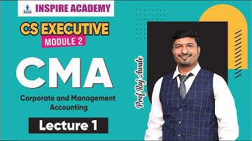 CS Executive | CMA Lecture 1 | For June 22 and Dec 22 ( by Prof. Raj awate )