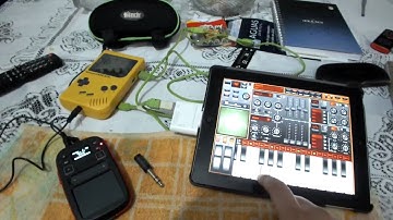 IPad 2+Magellan Synth App+Nanoloop MIDI+Mini KP2