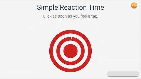Brain Gauge Test 1 Simple Reaction Time