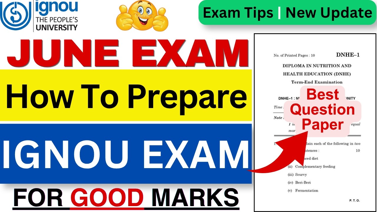 How to Get Good Marks in IGNOU Exam June 2026 | How To Prepare for ...