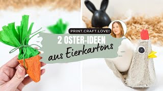2 Süße Osterideen Aus Eierkarton Geschenkverpackung Eierbecher Fürs Osterfest Basteln