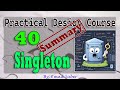 40 | Creational Patterns | Singleton - Summary #designpatterns #csharp #شرح