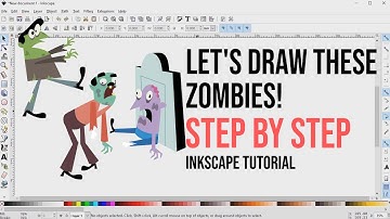 Cartoon Zombie Design - Simple Inkscape Workflow