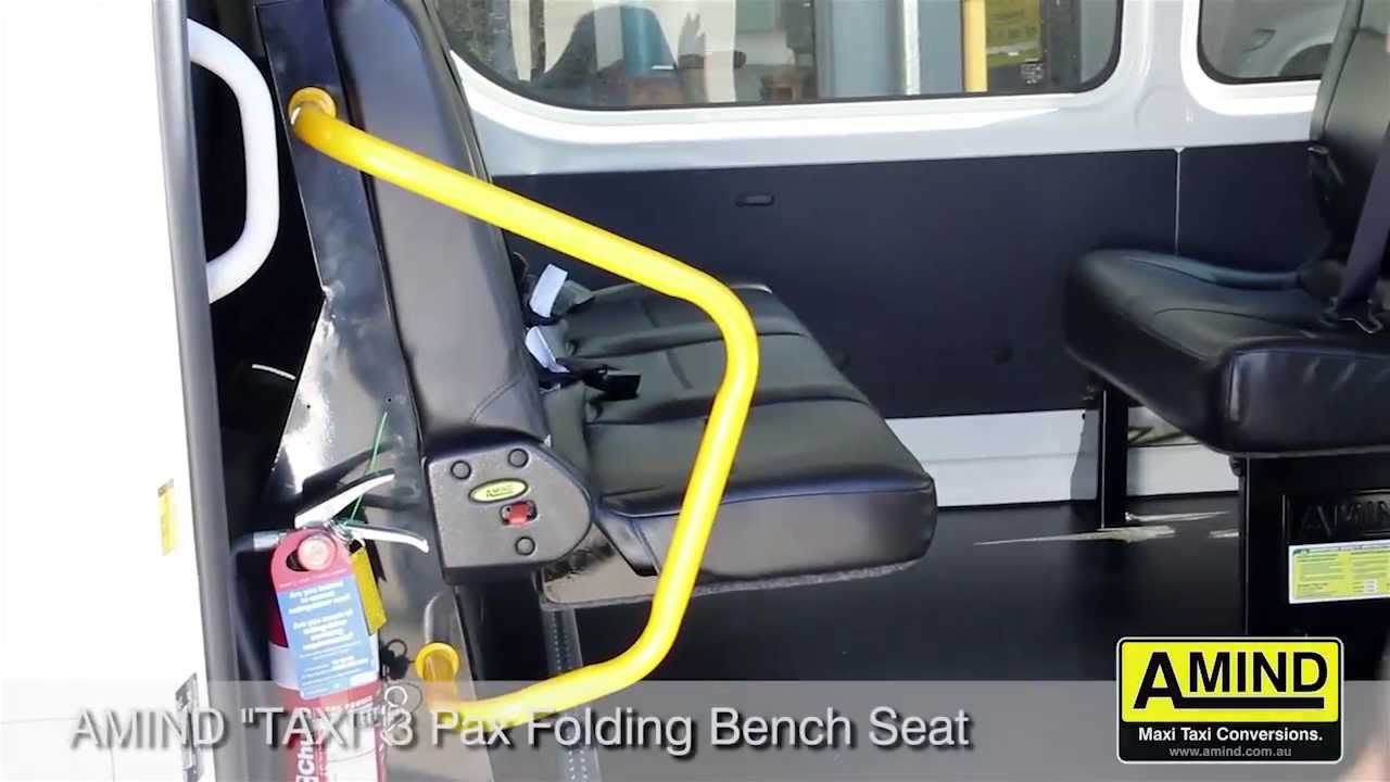 AMIND Maxi TAXI 3 Passenger Folding Bench Seat YouTube