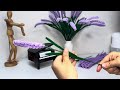 DIY Lavender flower 🌟How to make a Lavender with pipe cleaner🌟super easy🌟Beginner-friendly