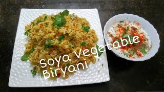 Soya Vegetable Biryani(chawal) Recipe by Somyaskitchen/healthy recipe/Tasty n easy to make rice#192