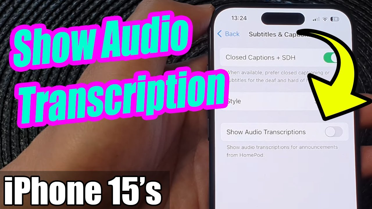 iPhone 15/15 Pro Max: How to Turn On/Off Subtitles & Captioning Show
