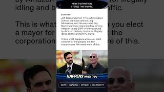 Jeff Bezos went on TV to whine about Zohran Mamdani demonizing billionaires, and the very next day,