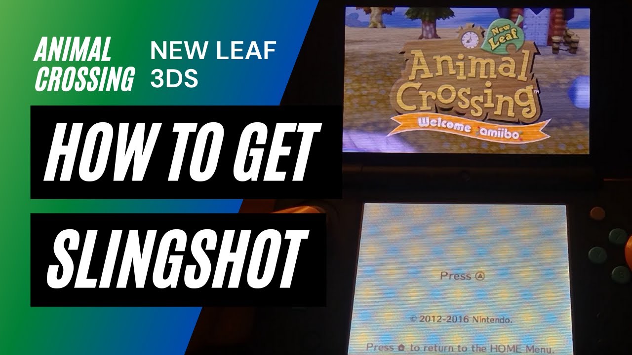 How to get Slingshot in Animal Crossing New Leaf Nintendo 3DS - YouTube