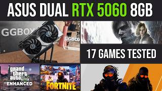RTX 5060 8GB test in 17 games at 1080p
