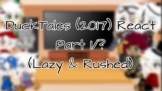 || DuckTales React || Part 1/6 || Lazy & Rushed ||