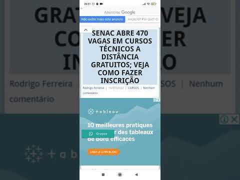 SENAC ABRE 470 VAGAS EM CURSOS TÉCNICOS A DISTÂNCIA GRATUITOS; VEJA COMO FAZER INSCRIÇÃO