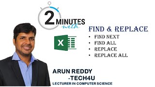 Celebrity EXCEL FOR BEGINNERS PART 28 - FIND & REPLACE Profile