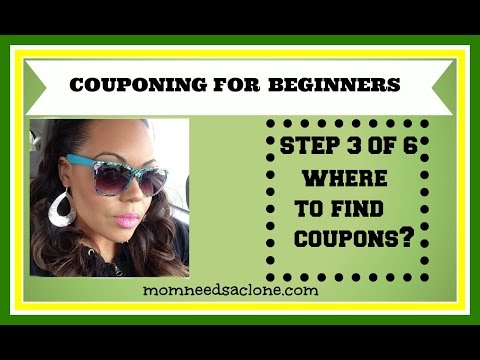 COUPONING FOR BEGINNERS: Where To Find Coupons Step3