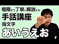 【silent】極限まで丁寧に解説する手話講座【あいうえお】