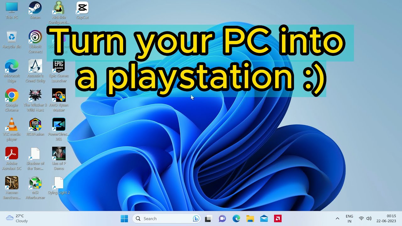 Get a console like interface on your PC :)