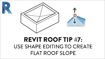 Revit Roof Tip #7 - Use Shape Editing To Create Flat Roof Slope