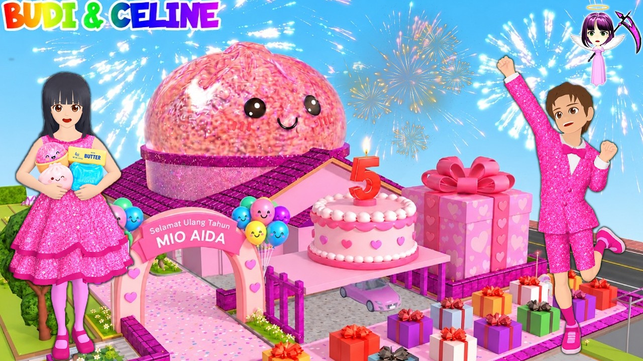 Mio Ulang Tahunš„³ Yuta Beri Surprise Pesta & Kado Serba Dumpling Squishy Pinkš©·Sakura School Simulator