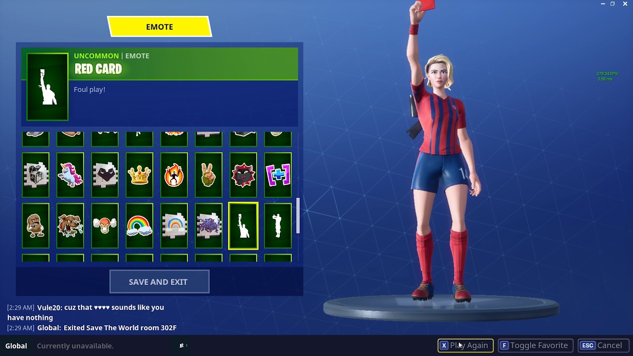 Why Would One Of The Fortnite Emotes Be Red New Fortnite Red Card Emote Youtube