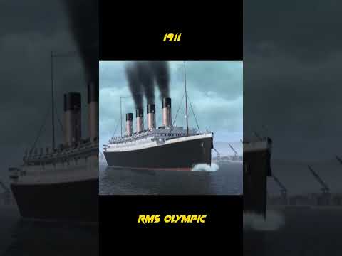 famous ships now vs then #lusitania #olympic #titanic #britannic #caparcona #normandie #queenmary