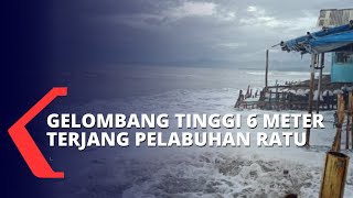 Gelombang Pasang Setinggi 6 Meter Terjang Pesisir Pantai Pelabuhan Ratu, Warga Diminta Waspada