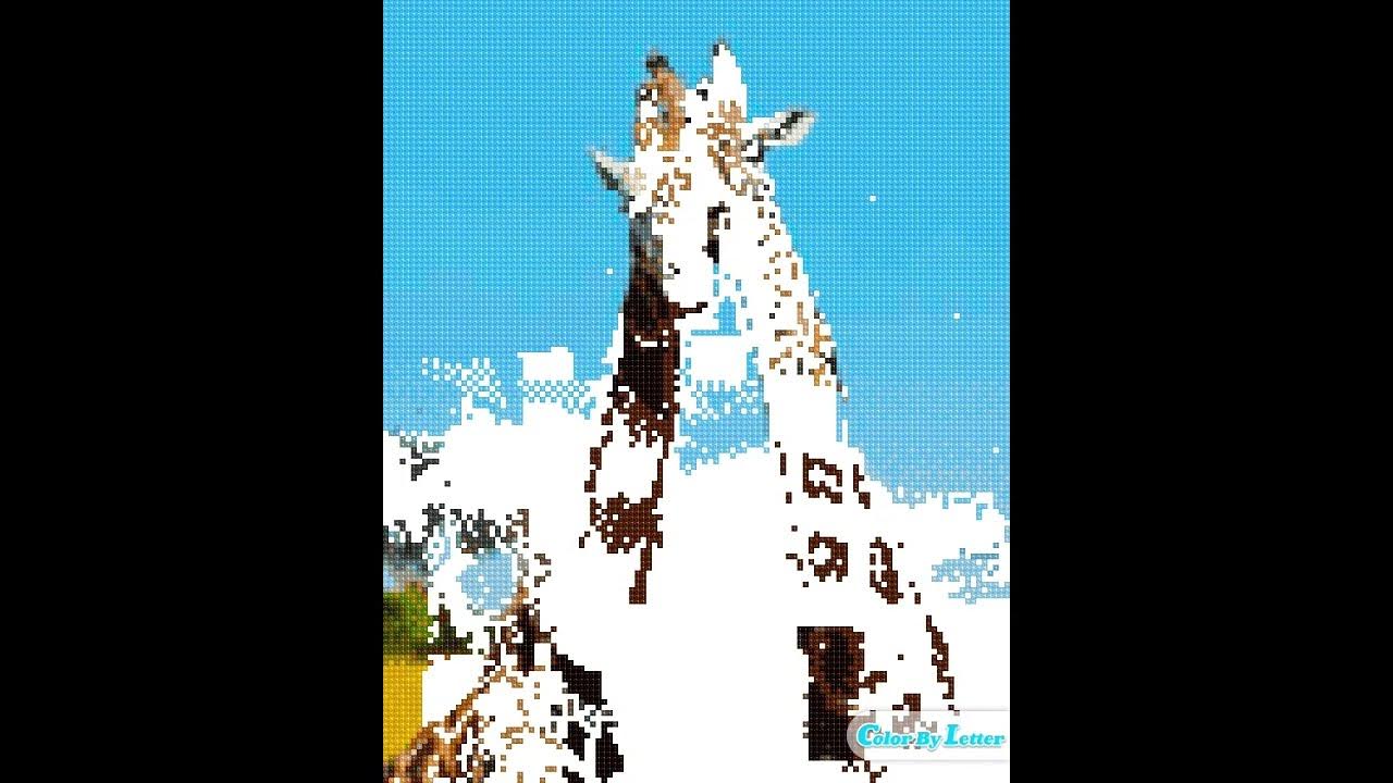 Paint by Number Giraffes - YouTube