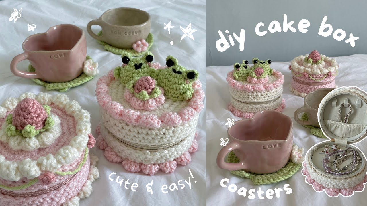 No-Bake Treasure Cakes FREE Crochet Pattern - Trifles & Treasures