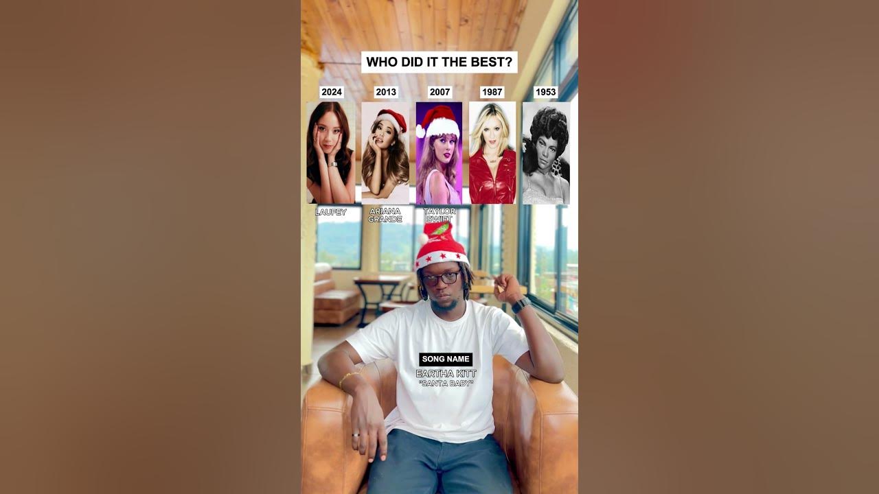 Who Did It The Best? Eartha Kitt "Santa Baby" (Laufey, Ariana Grande, Taylor Swift, Madonna) #shorts