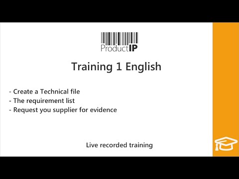 ProductIP platform training English (1/2)