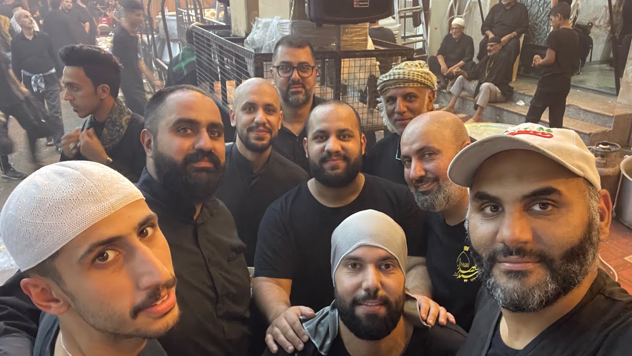 ليلة الاربعين في كربلاء المقدسة موكب حسينية سيد الشهداء توزيع البركة على الزوار 🇰🇼