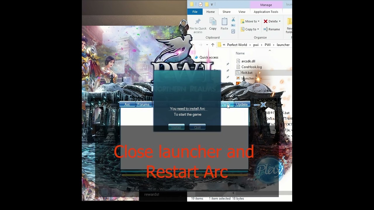 👨‍🏫 PWI. ARC. INSTALL. RUN. fixit.bat 