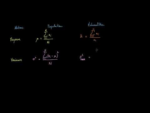 Vidéo: Différence Entre La Population Et L'écart Type De L'échantillon