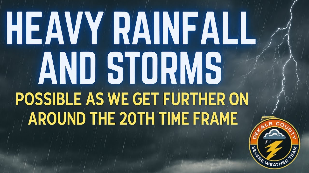 heavy rainfall and storms possible by the 20th! - YouTube