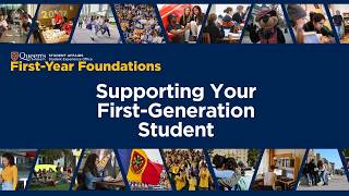 Supporting Your First-Generation Student