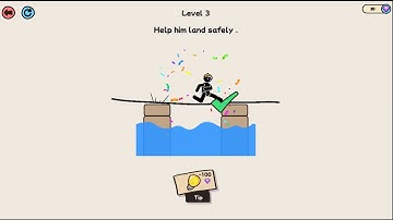 One line, one choice — draw it right and save him; draw it wrong and watch him fall. #drawtosave