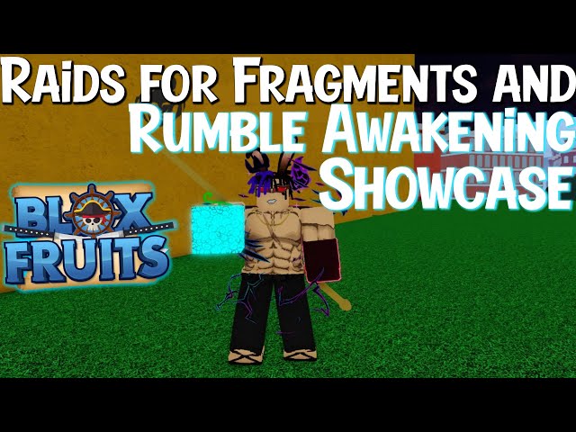 ⚡️Rumble AWAKENING showcase +FRAGMENTS requirement in Blox fruits UPDATE  14!