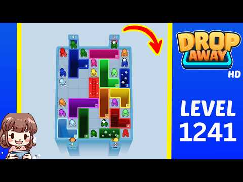 Drop Away Level 1241 Solution Walkthrough