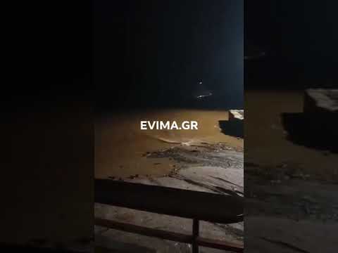 Εύβοια: Πλημμύρα στο Γιαννίτσι