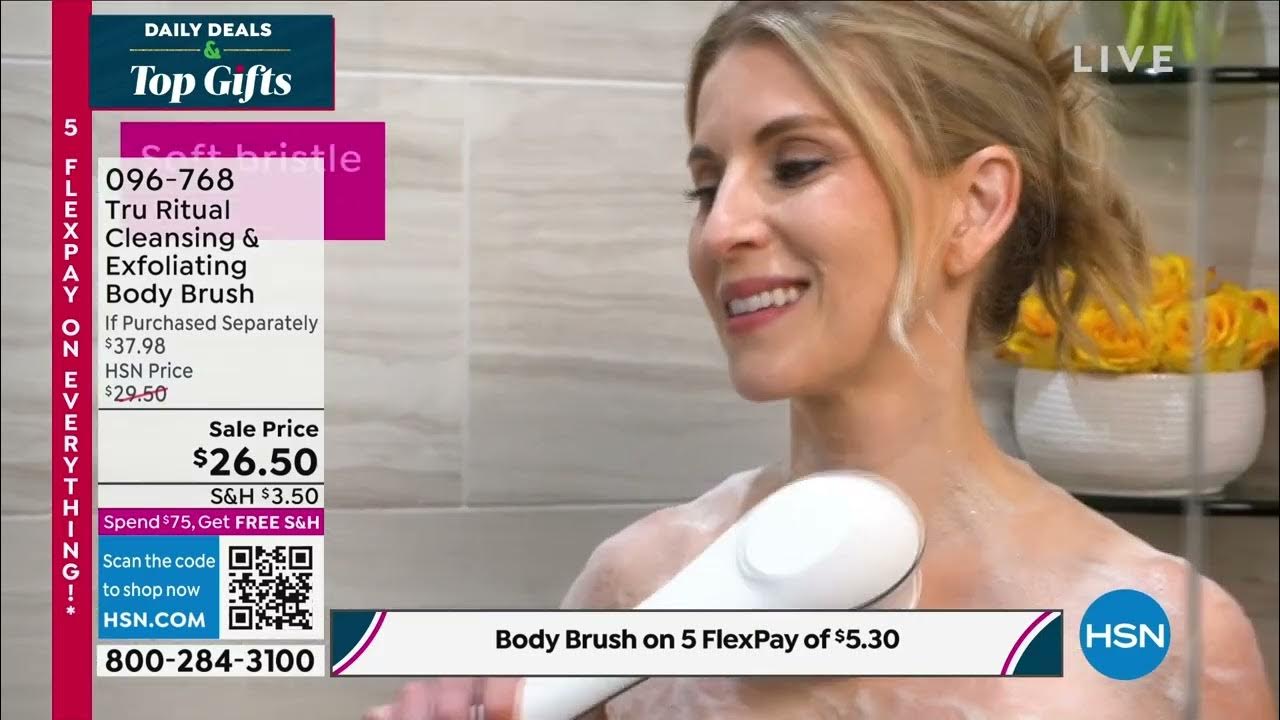 Tru Ritual Cleansing Exfoliating Body Brush with Brush... YouTube