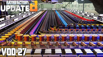 My 30 Item Delivery System is Done & Hyper Cannon | Satisfactory U8 Experimental - VOD 27