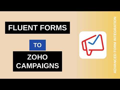 Fluent Forms to Zoho Campaigns Integration Tutorial | AFI