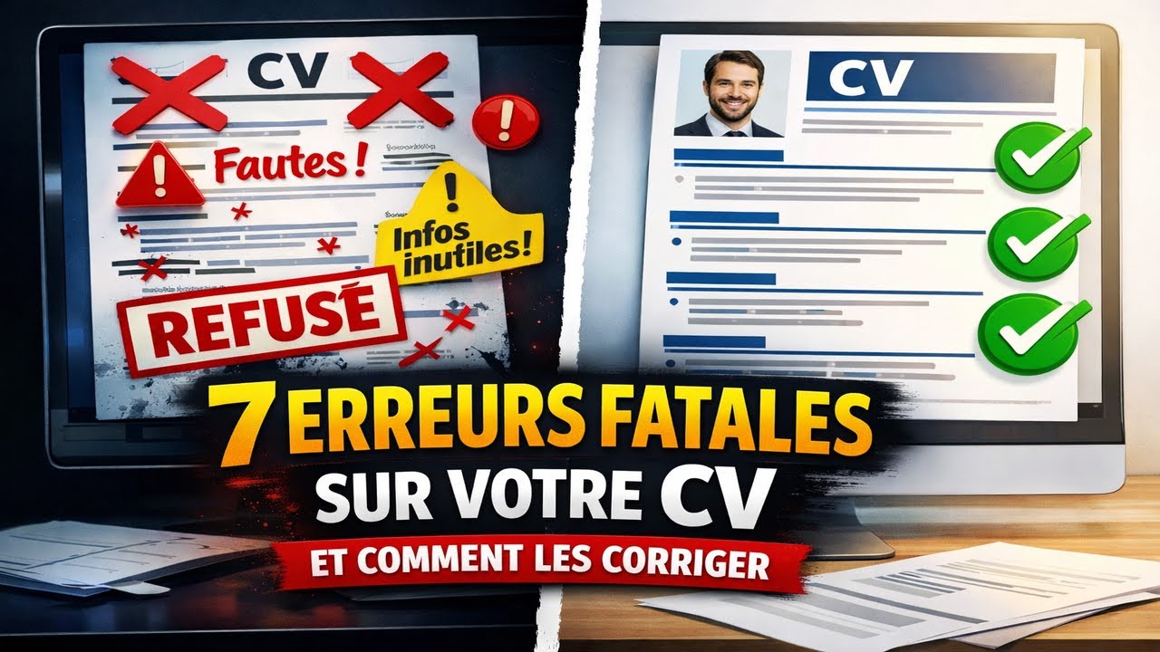 7 ERREURS FATALES sur votre CV et comment les corriger - YouTube