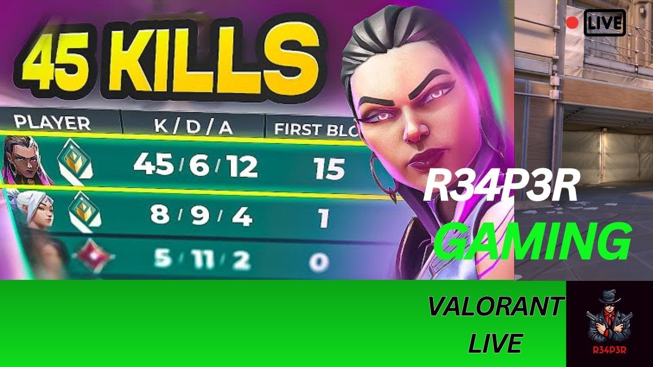 Valorant R33 🔴R34P3R Is Live- RADIANT Gameplay || Valorant Live||PLAT To RADIANT||# ...