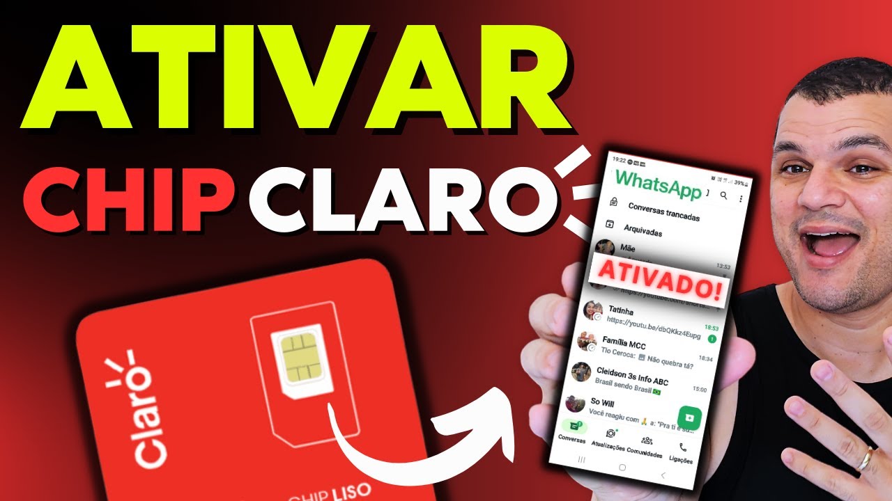 COMO CADASTRAR E ATIVAR O CHIP DA CLARO NO CELULAR EM 2024 - NOVA DICA ...